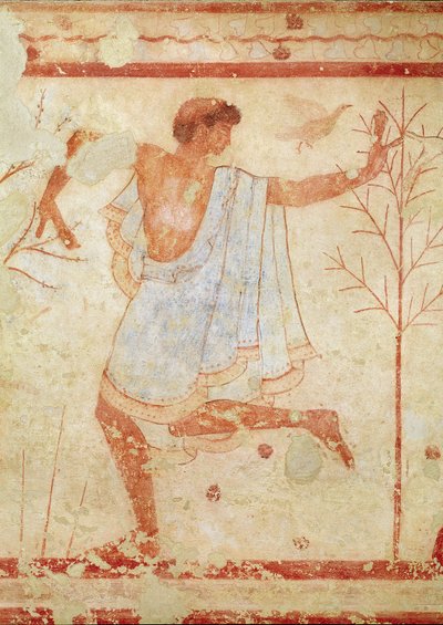 Dancer in a Blue Tunic from the Tomb of the Triclinium, c.470 BC by Etruscan